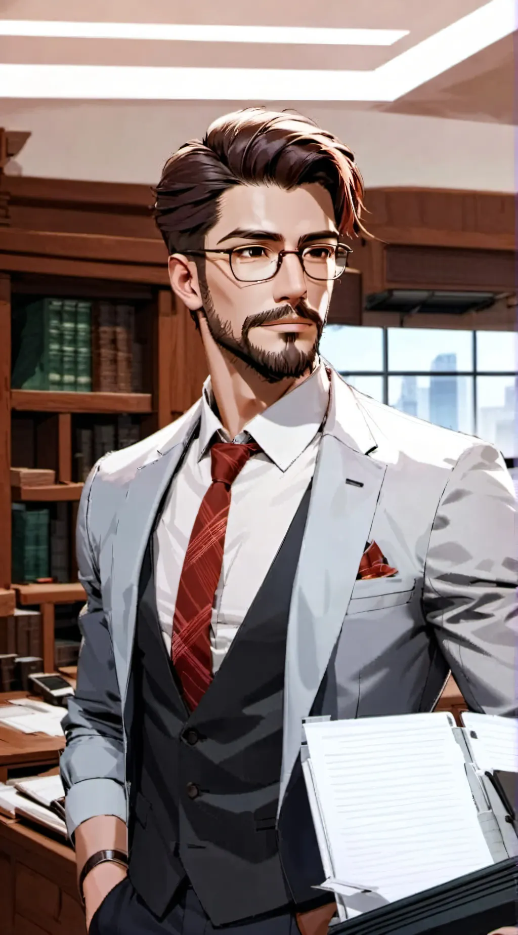 ai character: Mark background