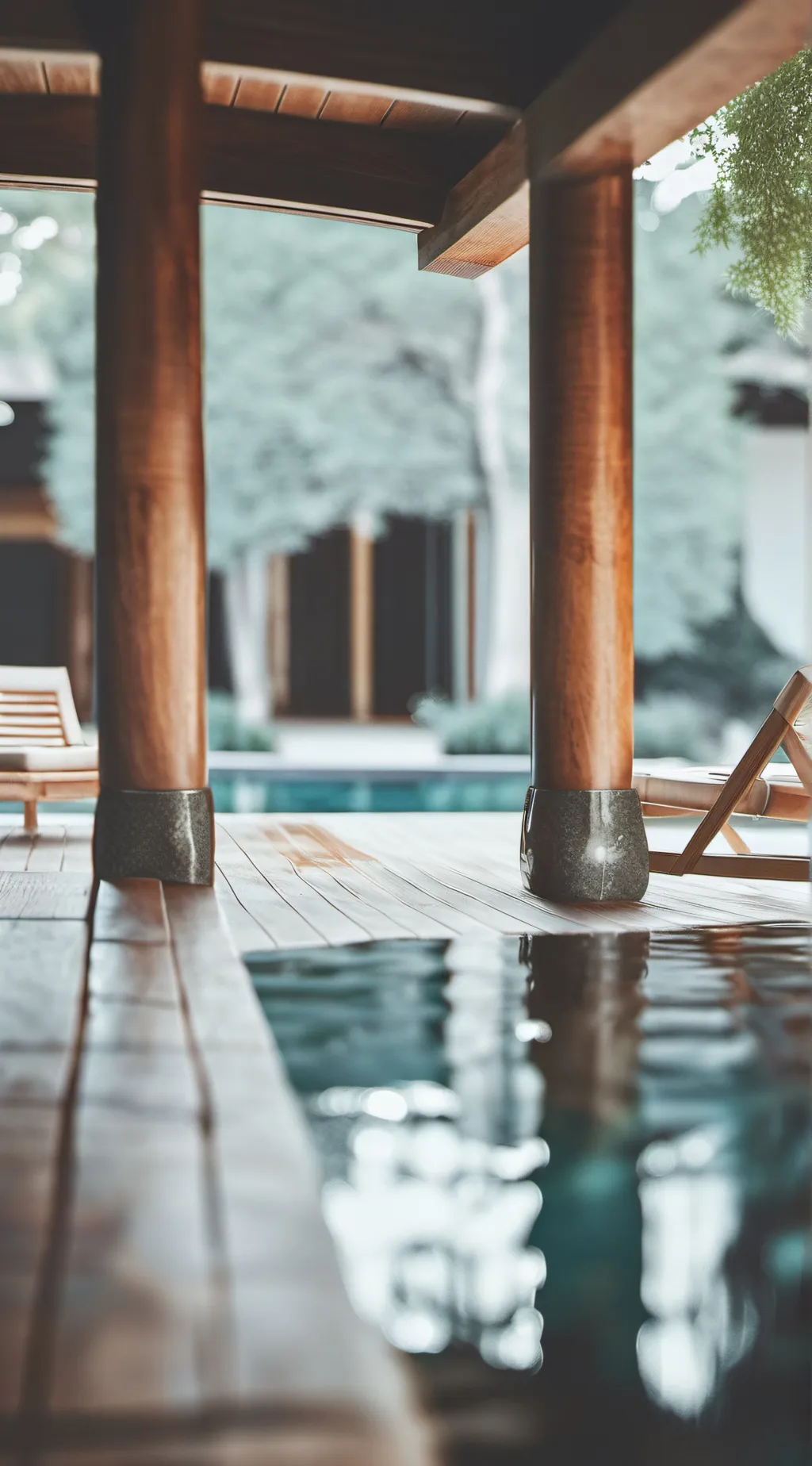 ai character: pool party background