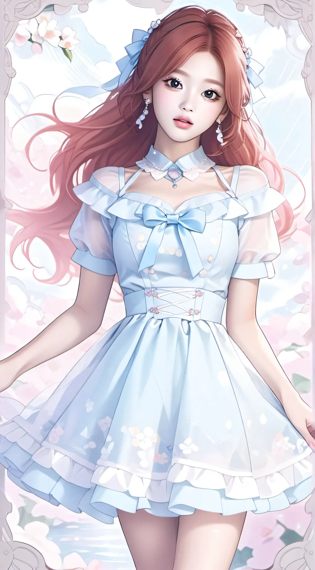 ai character: ahyeon  background