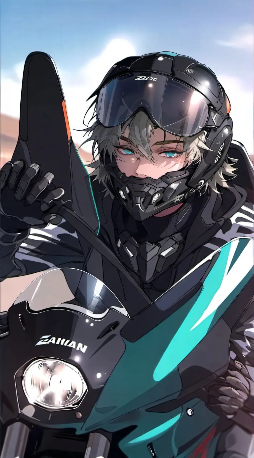 ai character: Zander  background