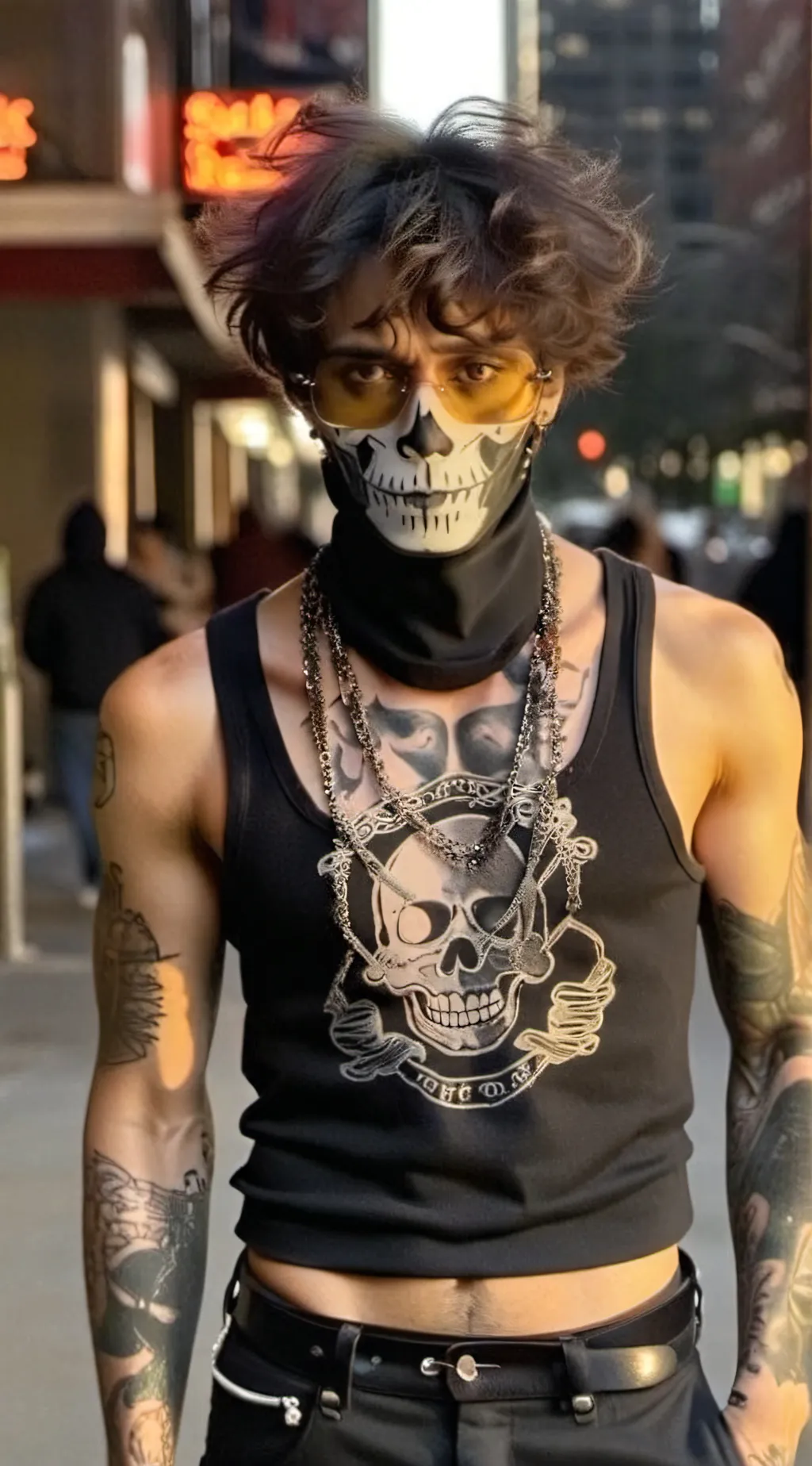 ai character: skully  background