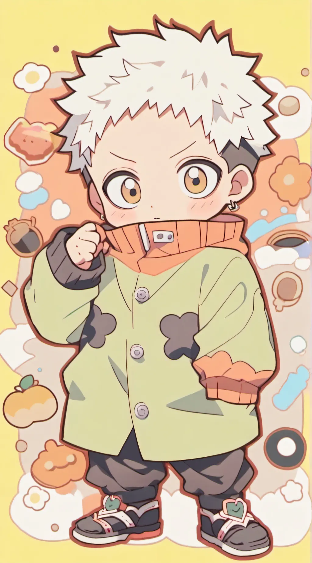 ai character: JJK baby background