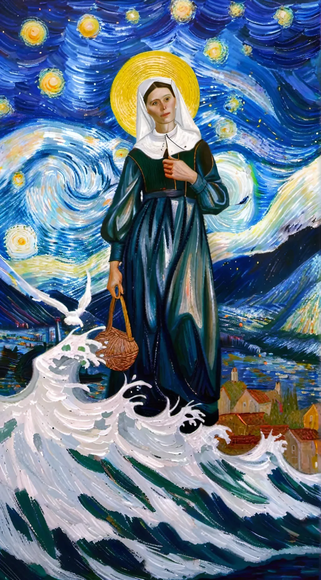 ai character: Disturbing girl background