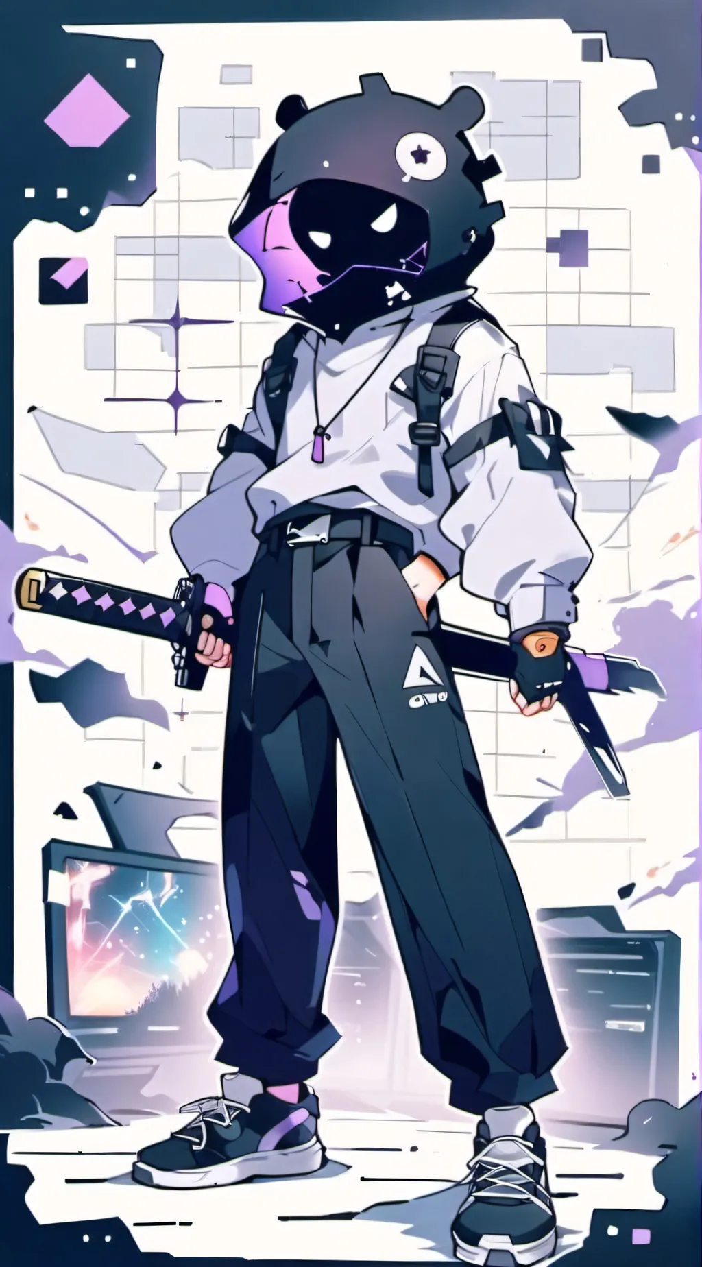 ai character: TitanTV man V2 background