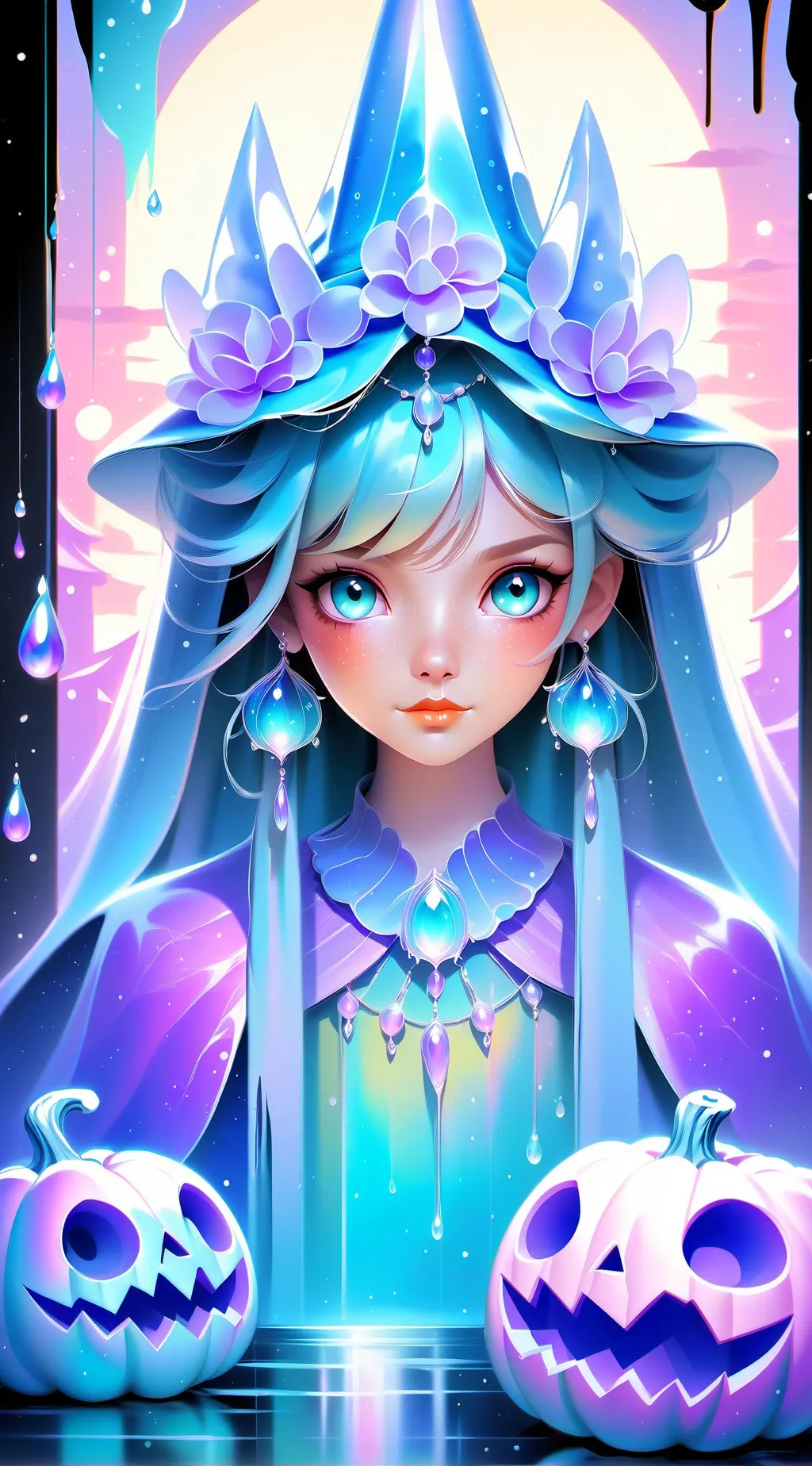 ai character: Masky and hoodie  background