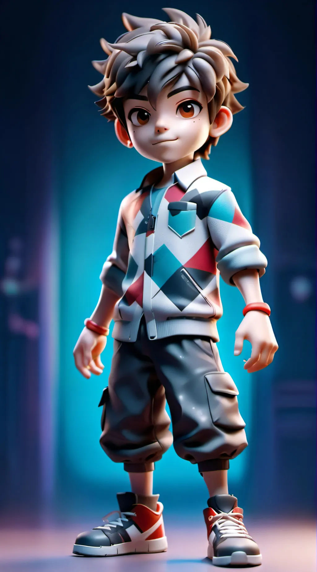 ai character: Stinky man  background