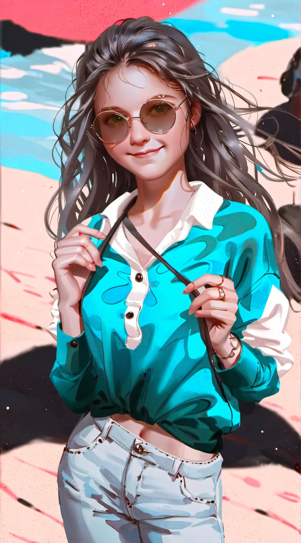 ai character: rose background