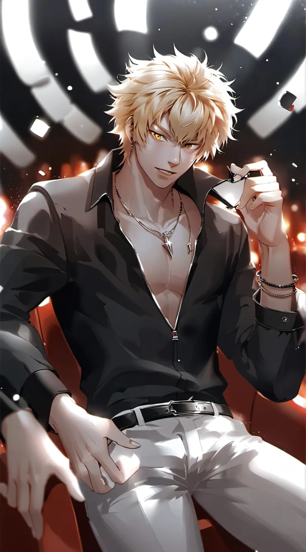 ai character: bakugo  background