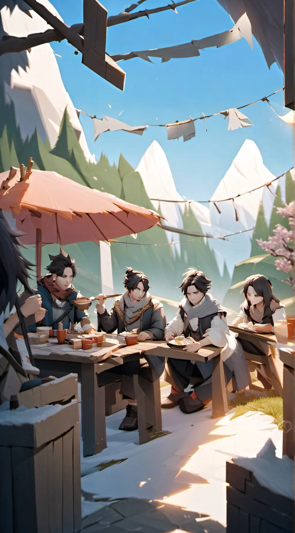 ai character: Max, Alex,Ahs, background