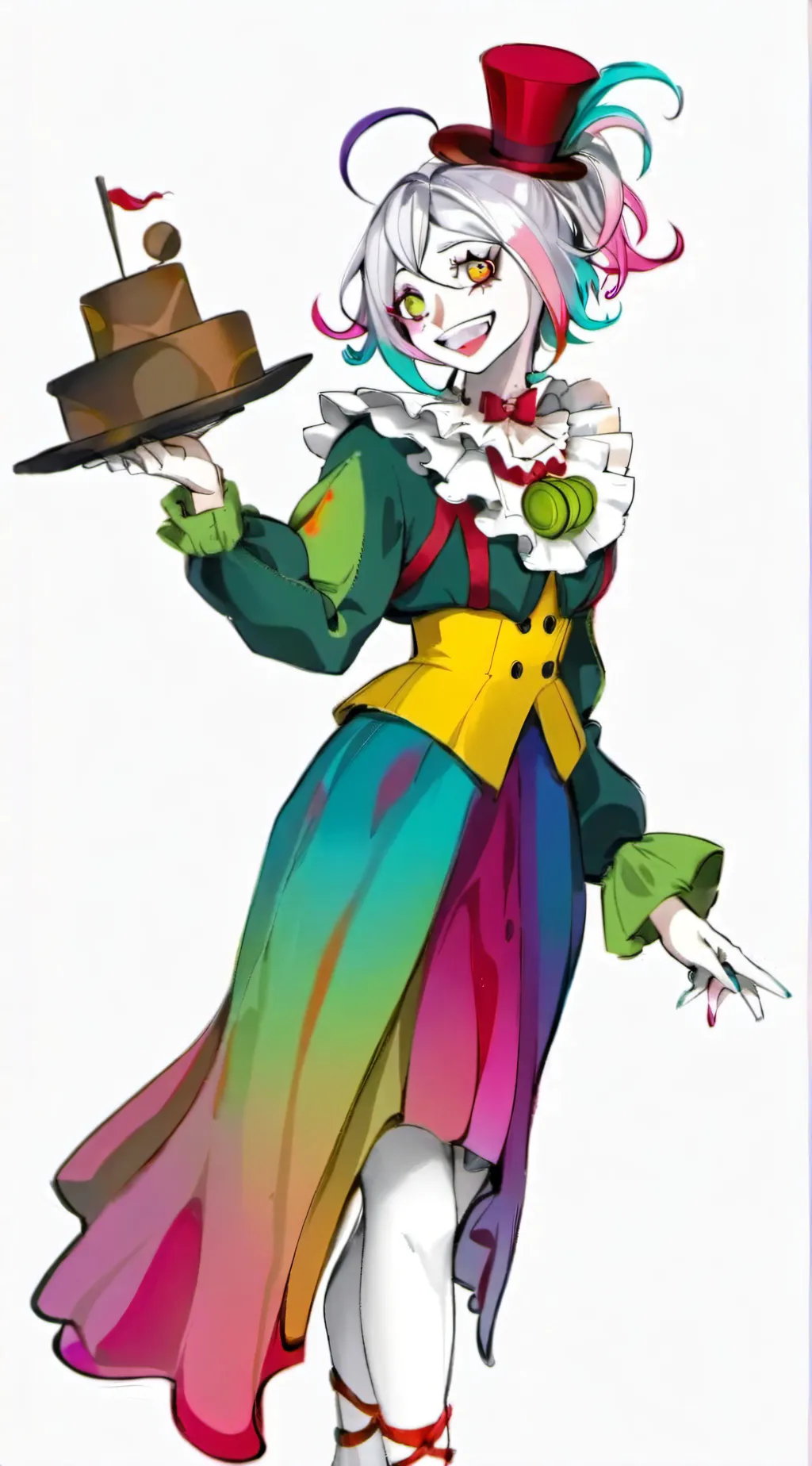ai character: Circus gf background