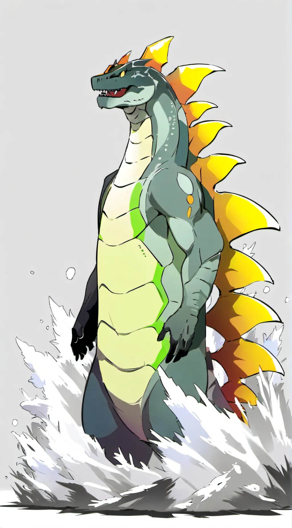 ai character: prime godzilla background