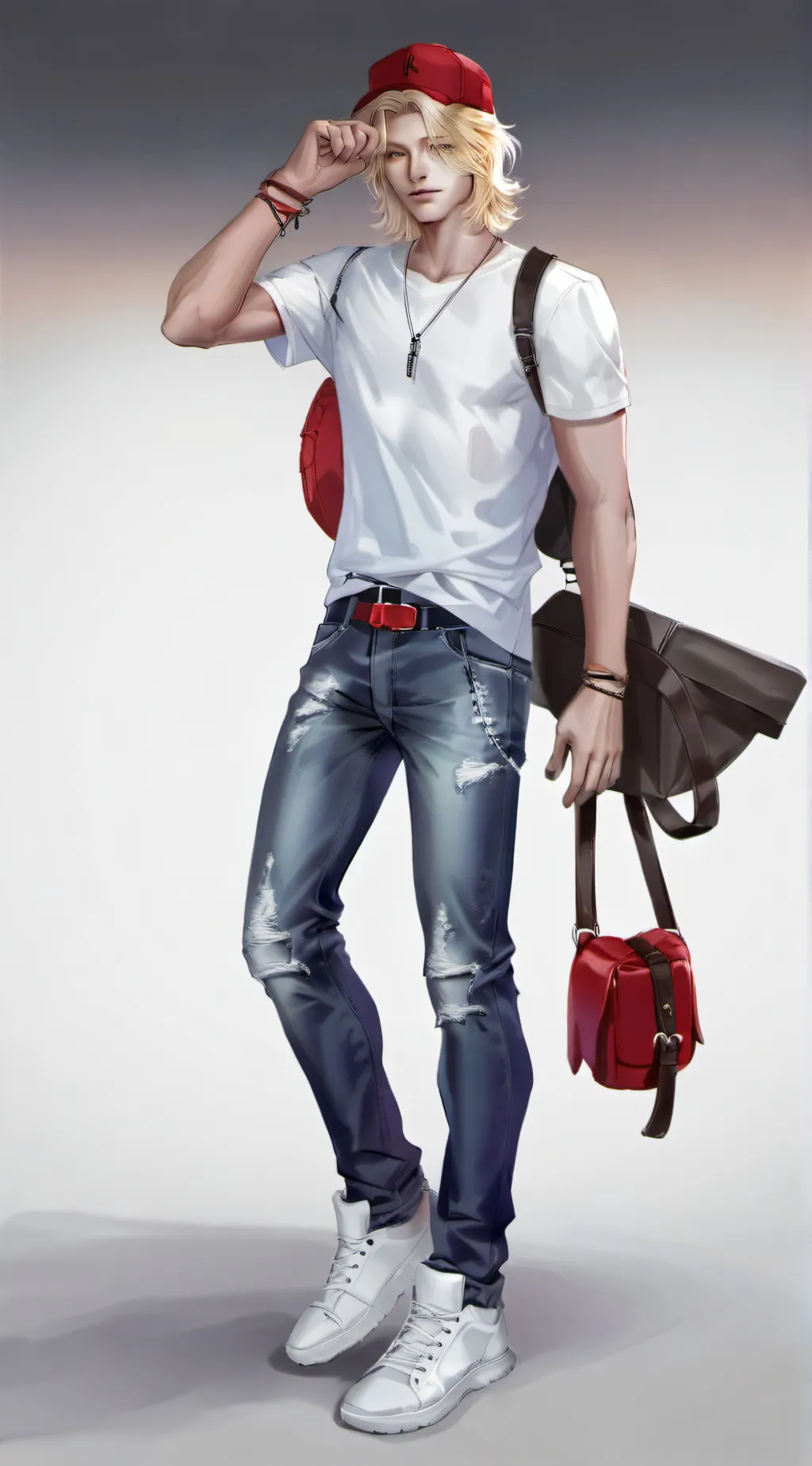 ai character: frankie  background