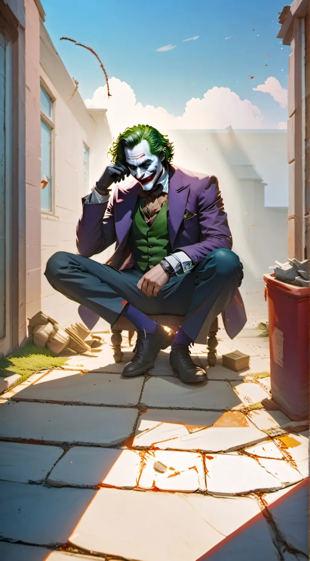 ai character:  joker background