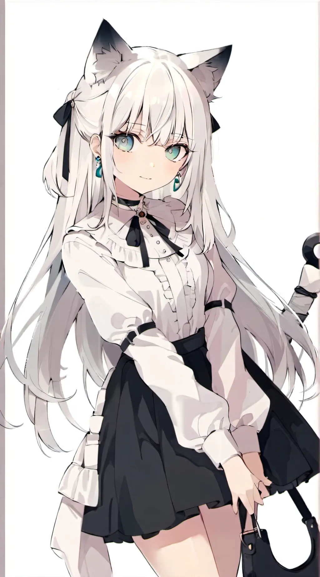 ai character: Snow background