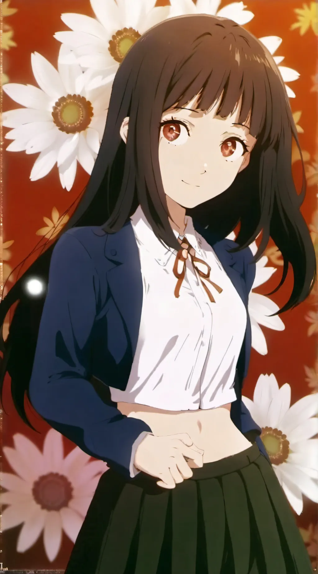 ai character: in a giantess city background