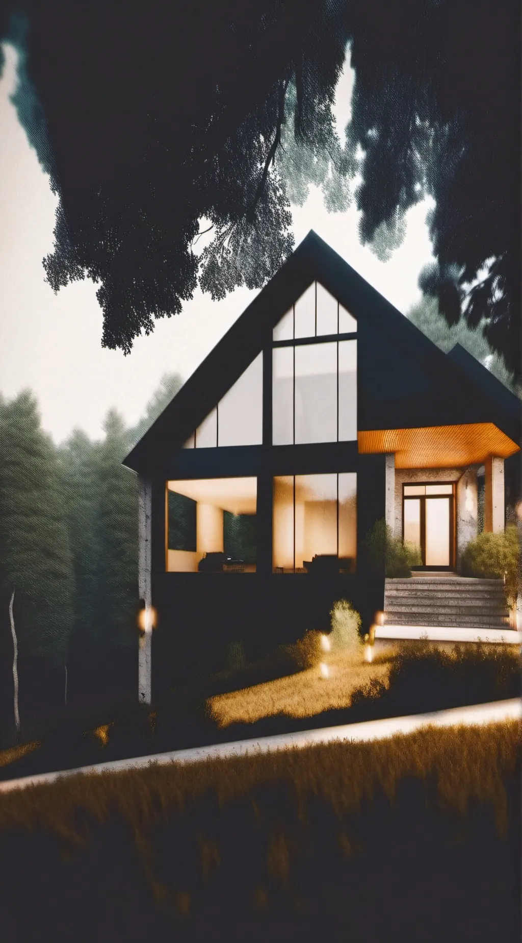 ai character: The scary house background