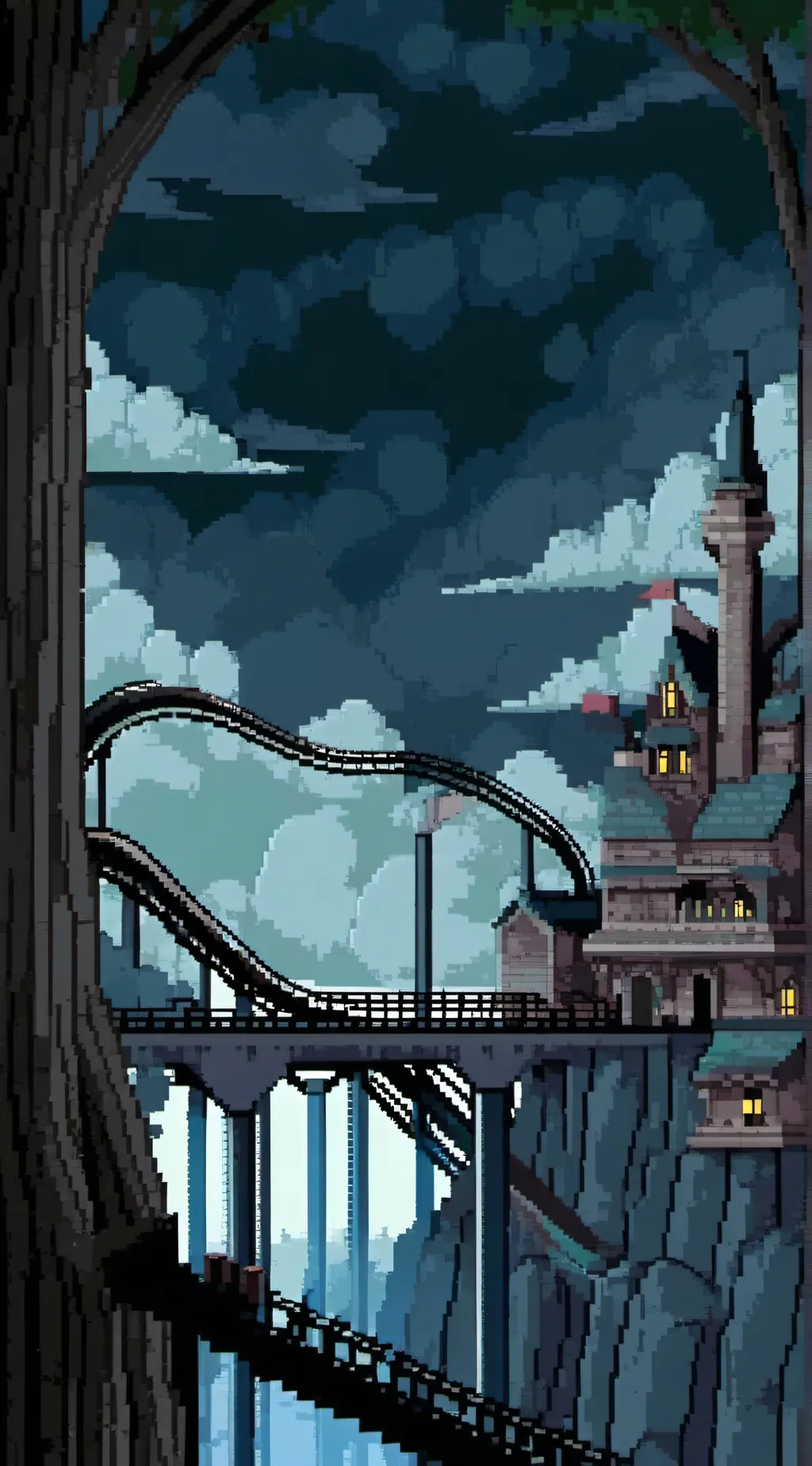 ai character: Ride The Cyclone background