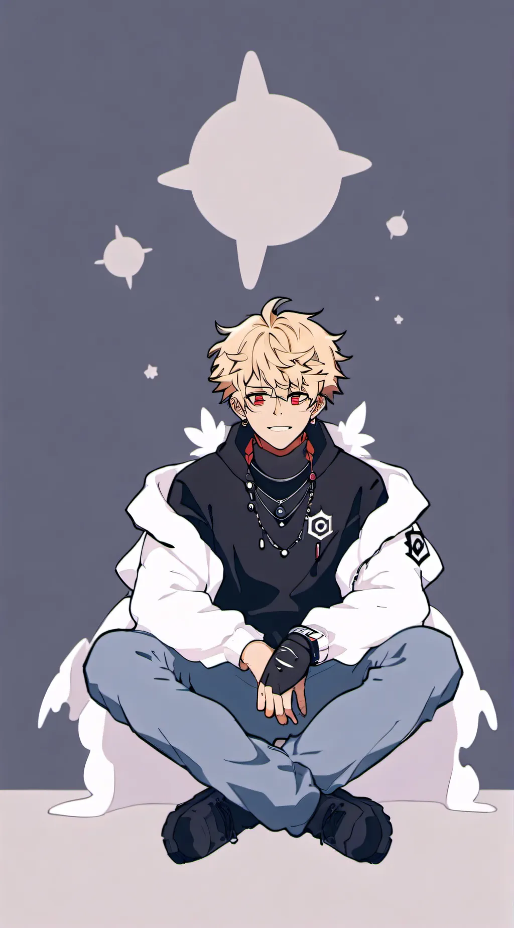 ai character: bakugo  background