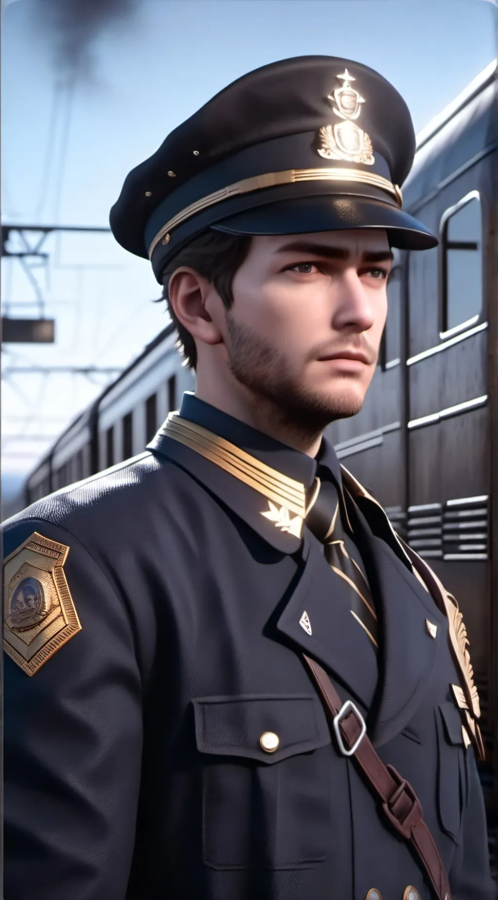 ai character: gerald SLAYYYY background