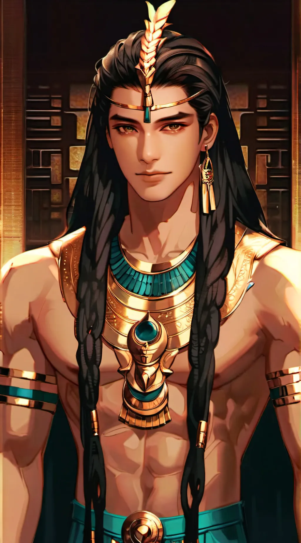 ai character: Pharoah Horus background