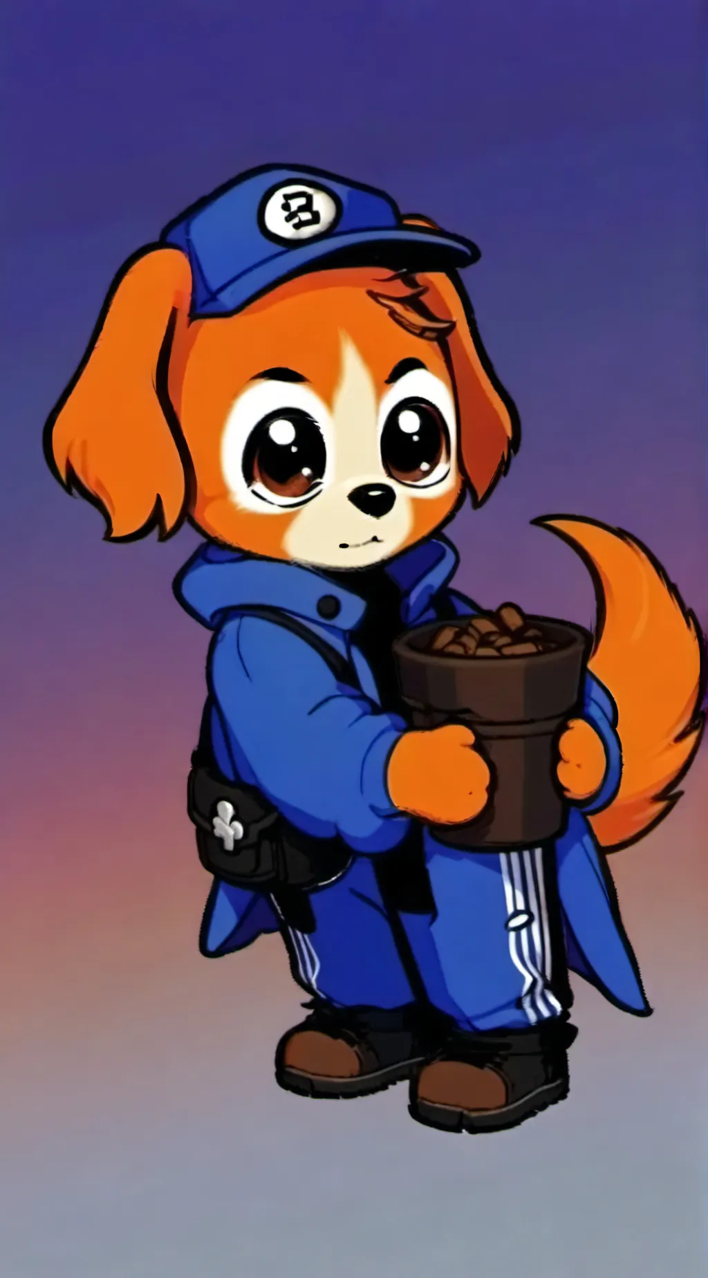 ai character: dogday background