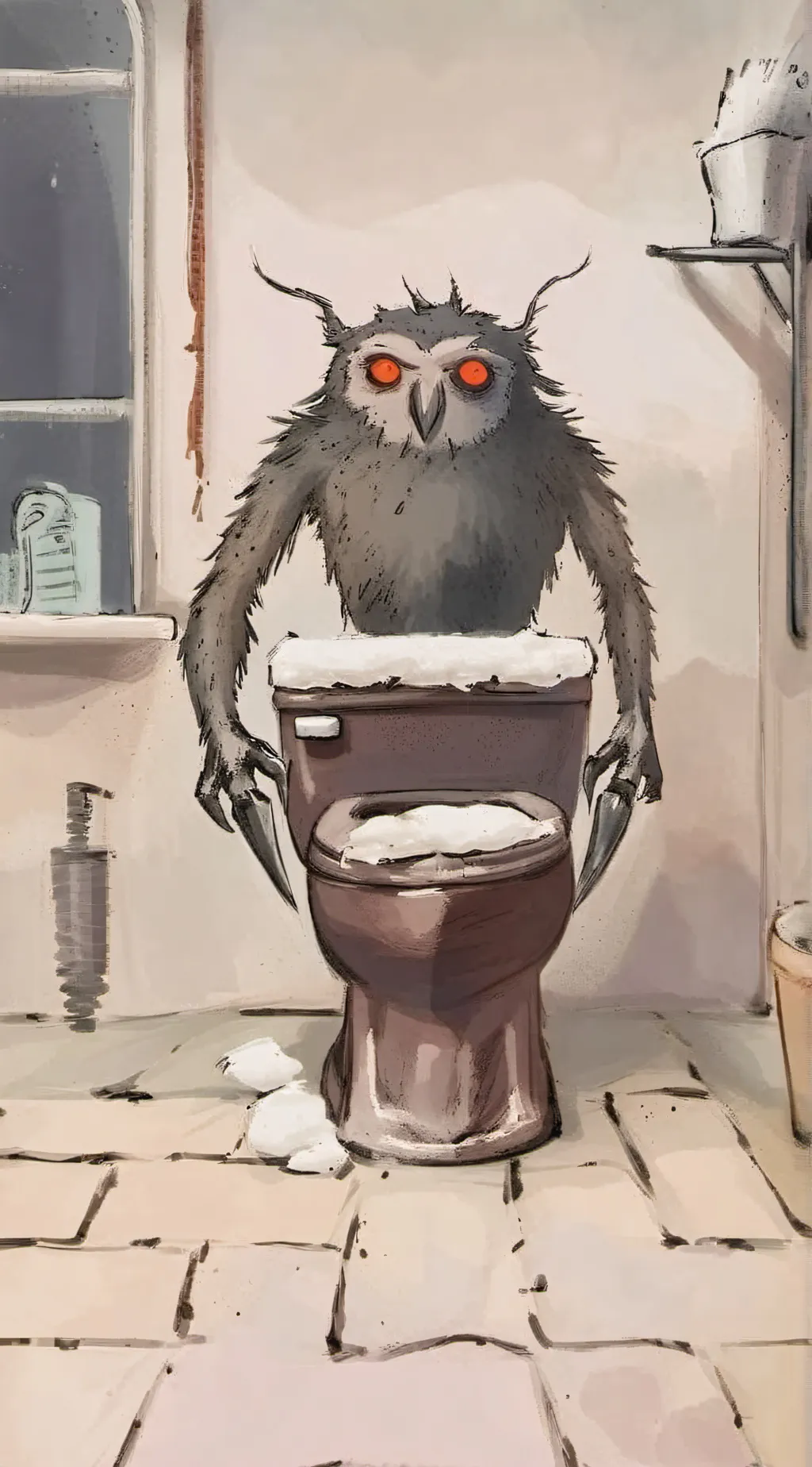 ai character: skibidi parasite background