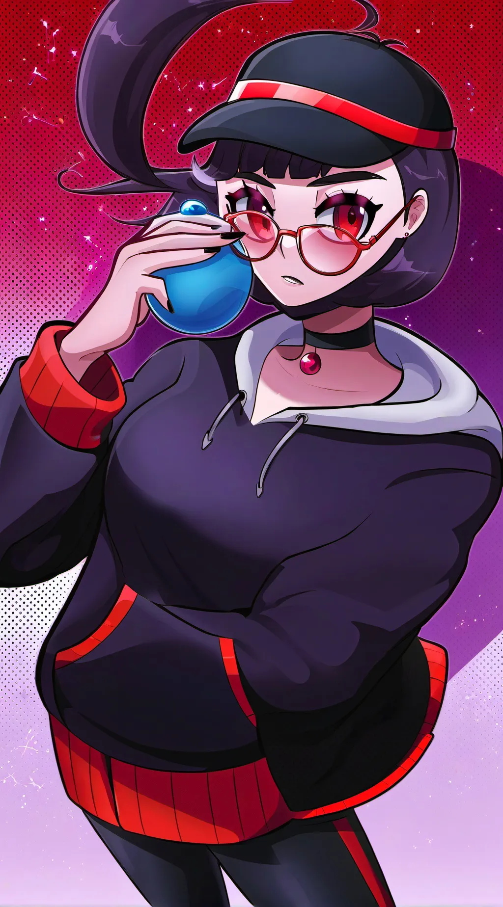 ai character: Karen but frendly  background