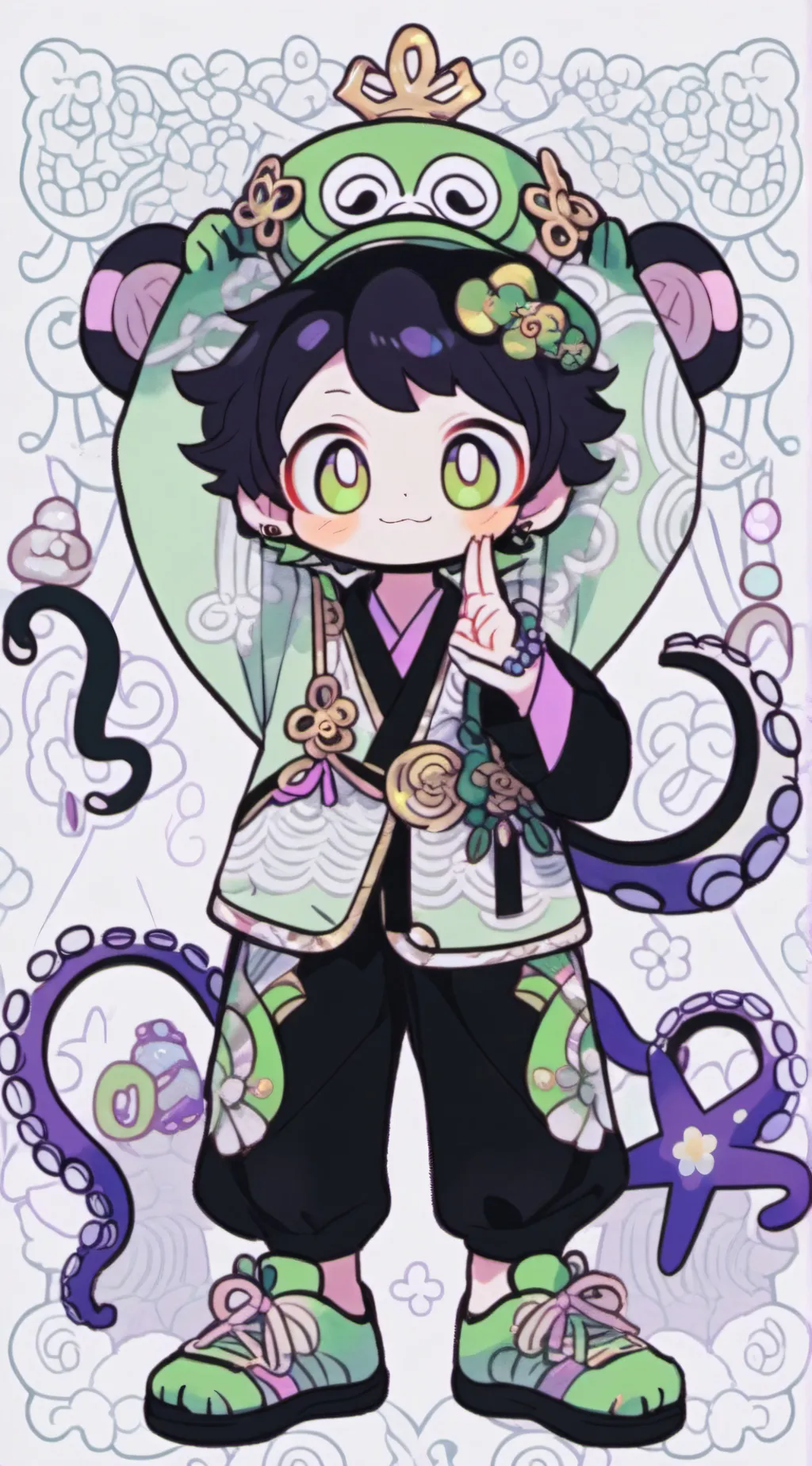 ai character: LITTLBOGER12 background