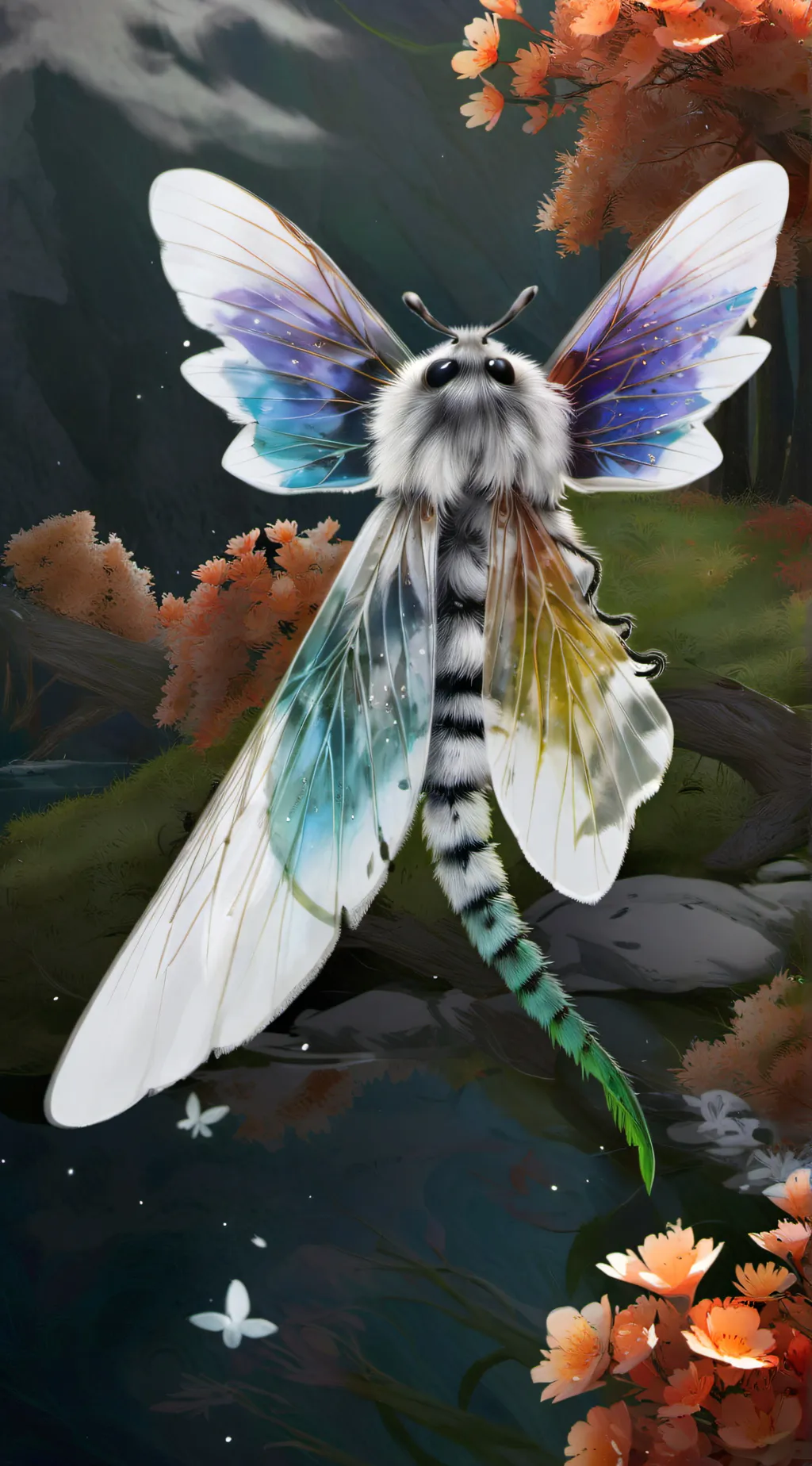ai character: Mothra Leo.. background