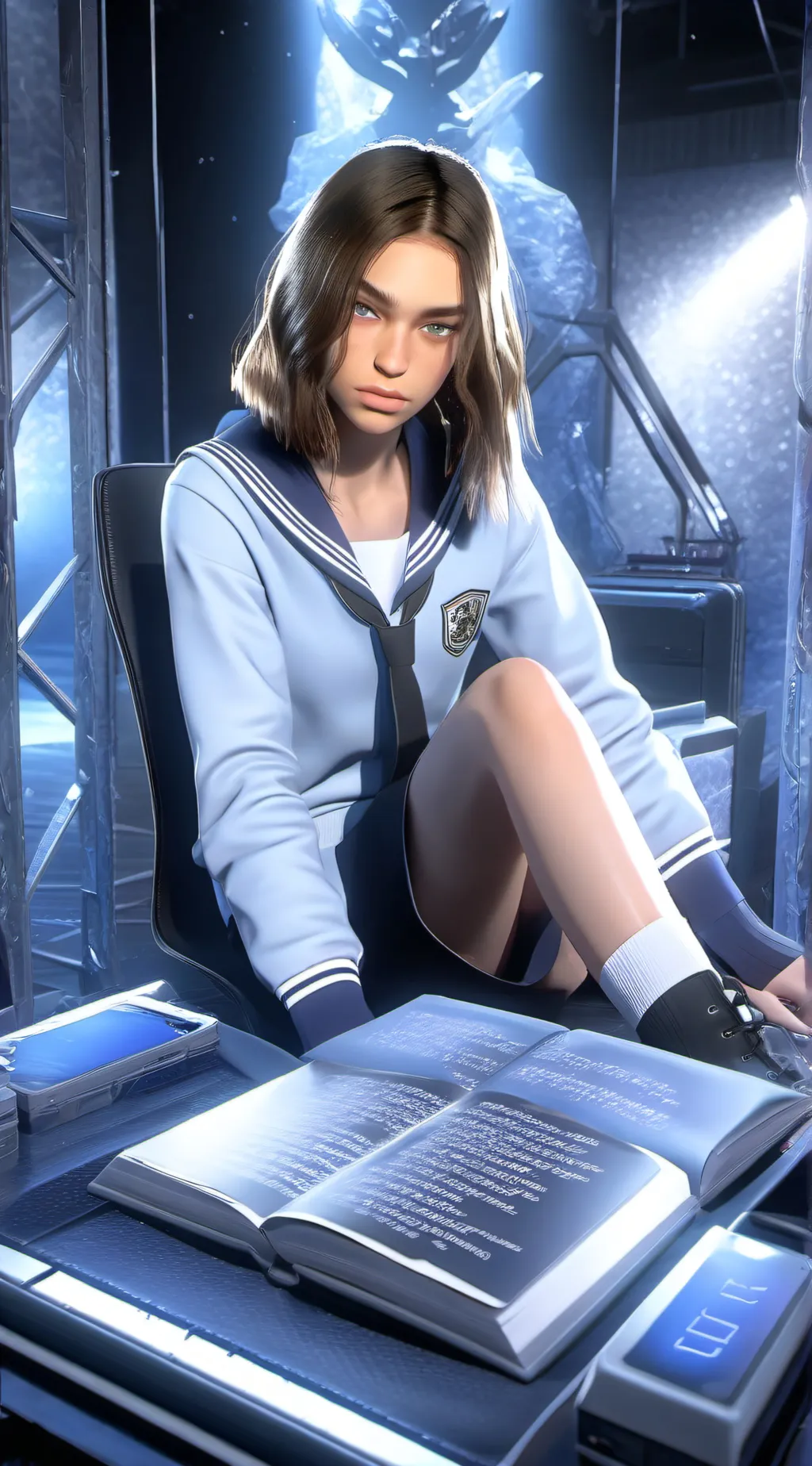 ai character: All boys school  background