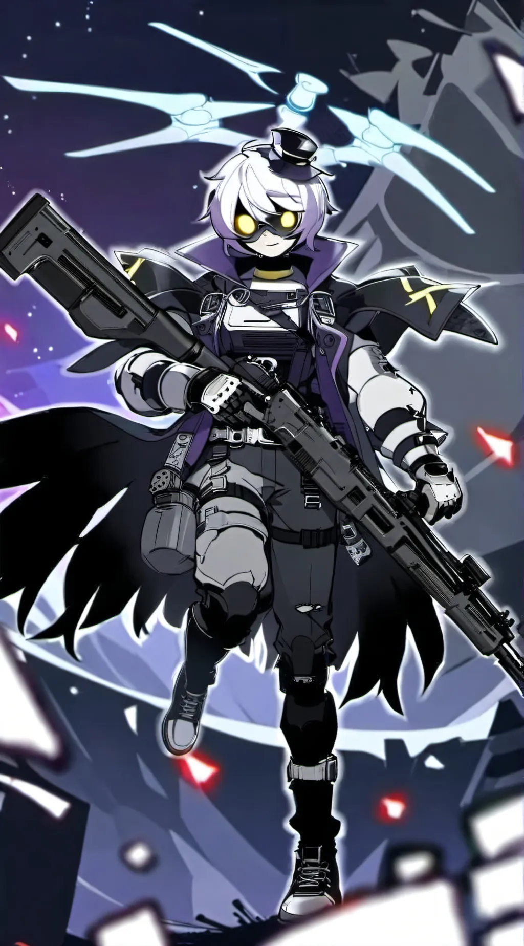 ai character: Murder drones 8 background