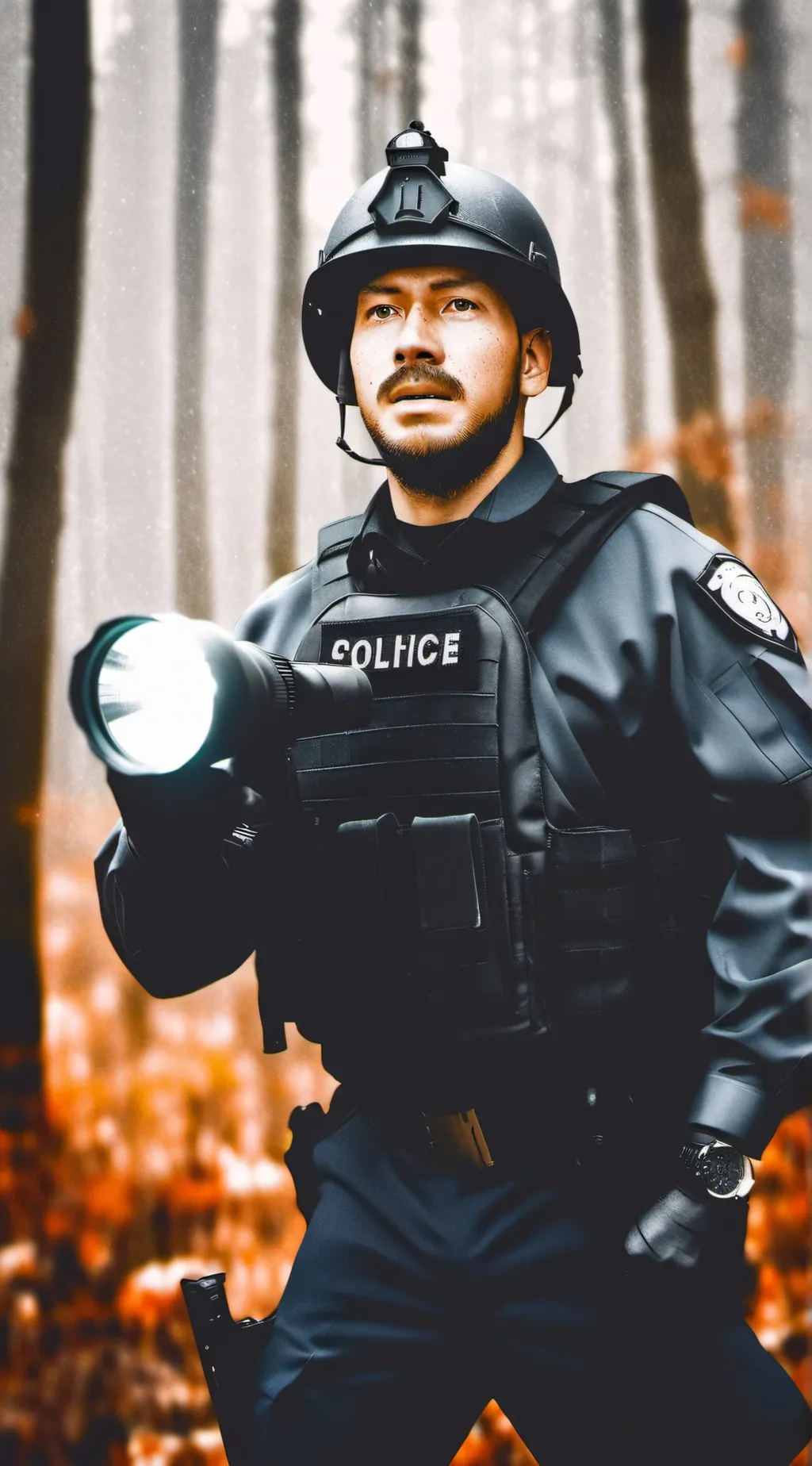 ai character: officer down.... background