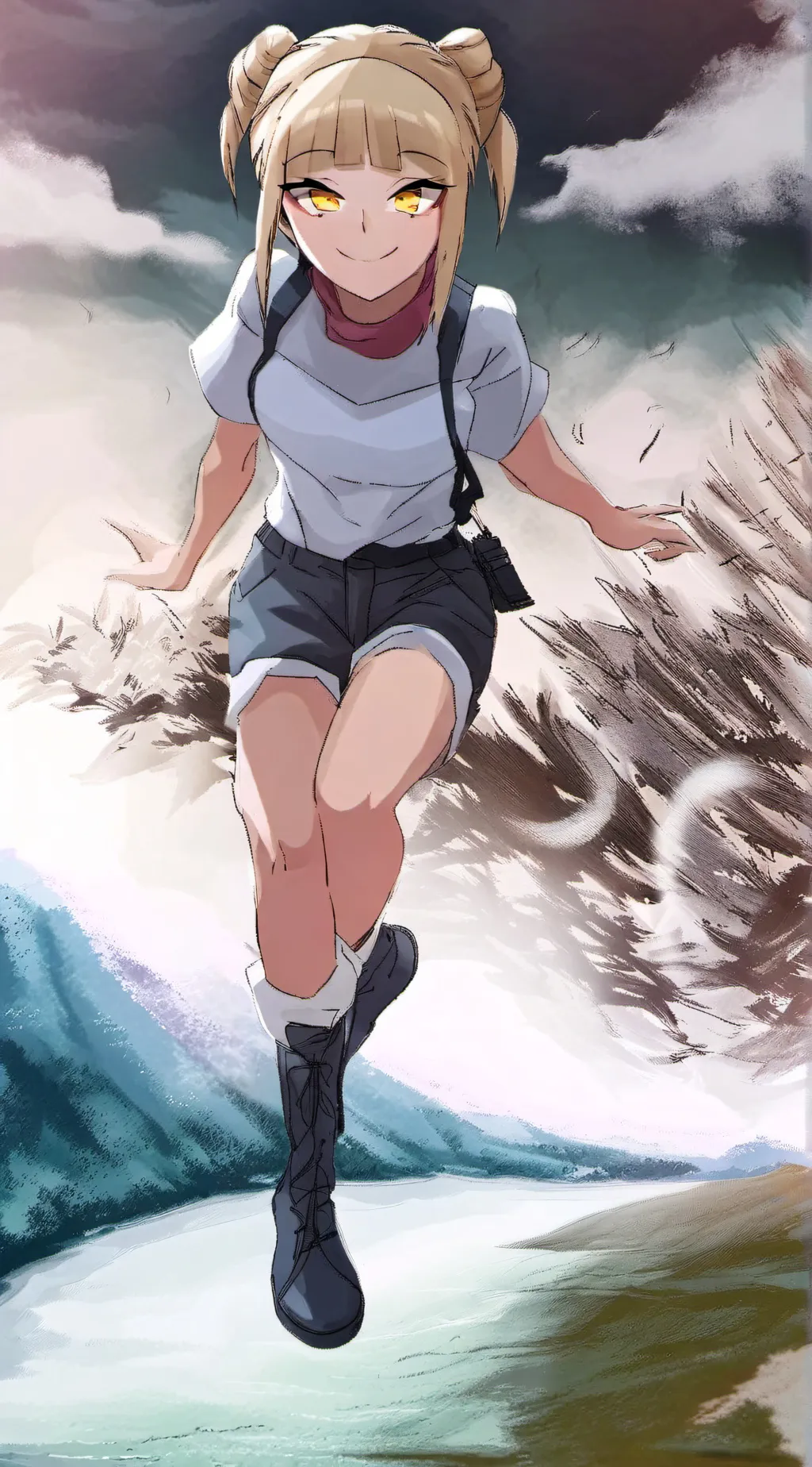 ai character: toga background