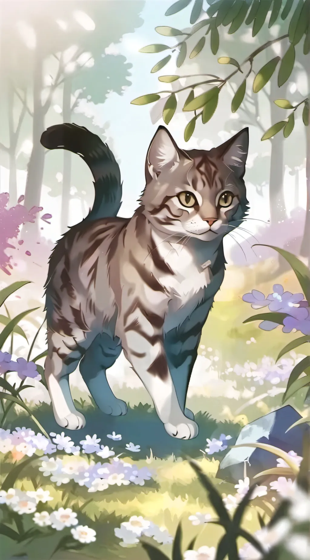 ai character: Eaoeoaoae Cat  background