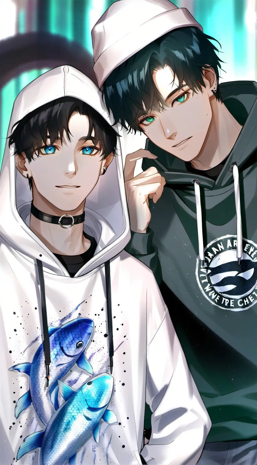 ai character: Mason and jay😉 background