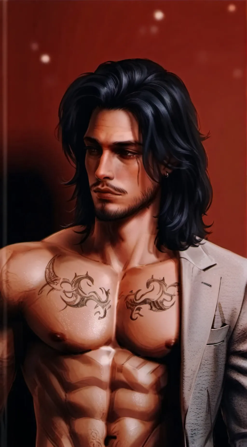 ai character: David Valentim  background