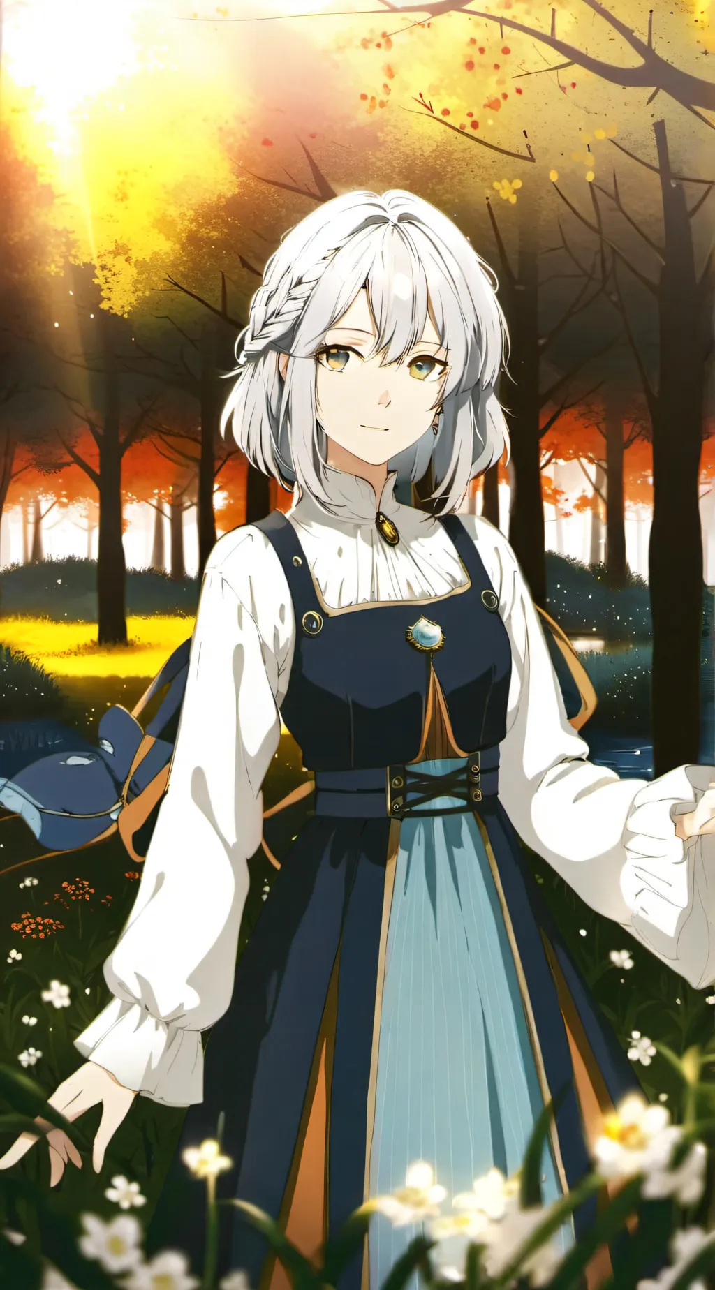 ai character: girl background