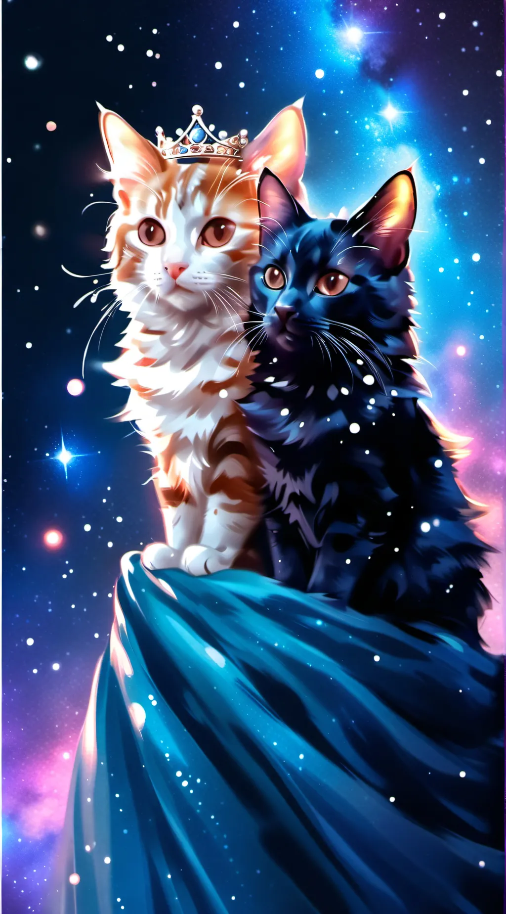 ai character: Royal cats background