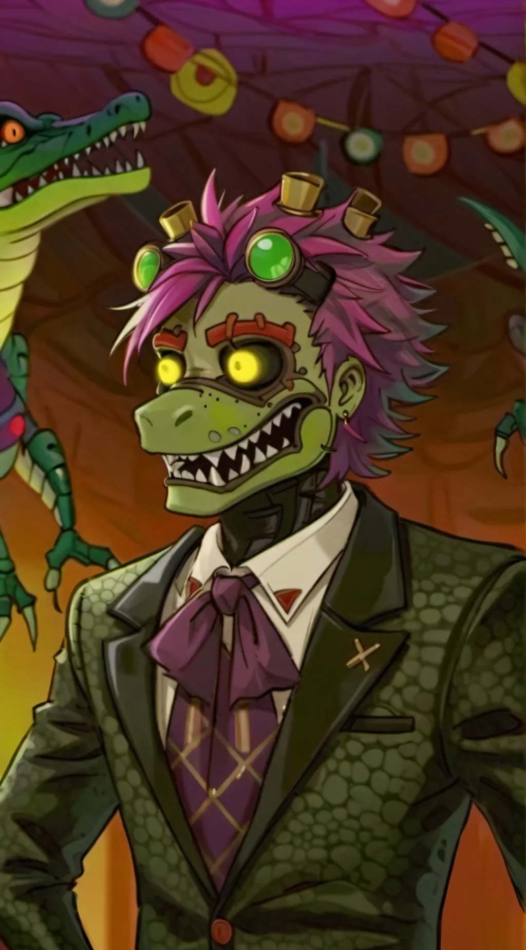 ai character: ༺Monty Gator ༻ background