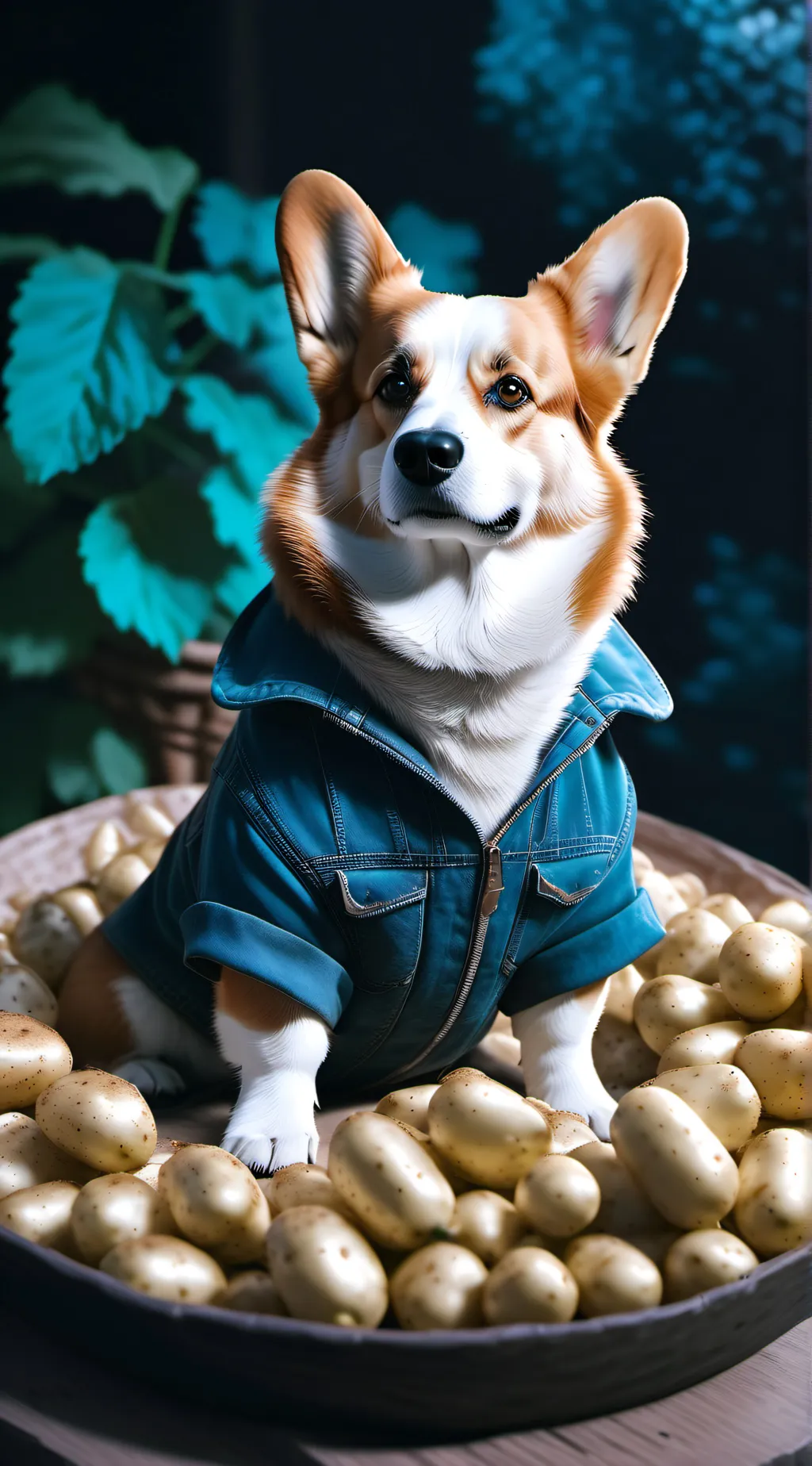 ai character: POTATOO background