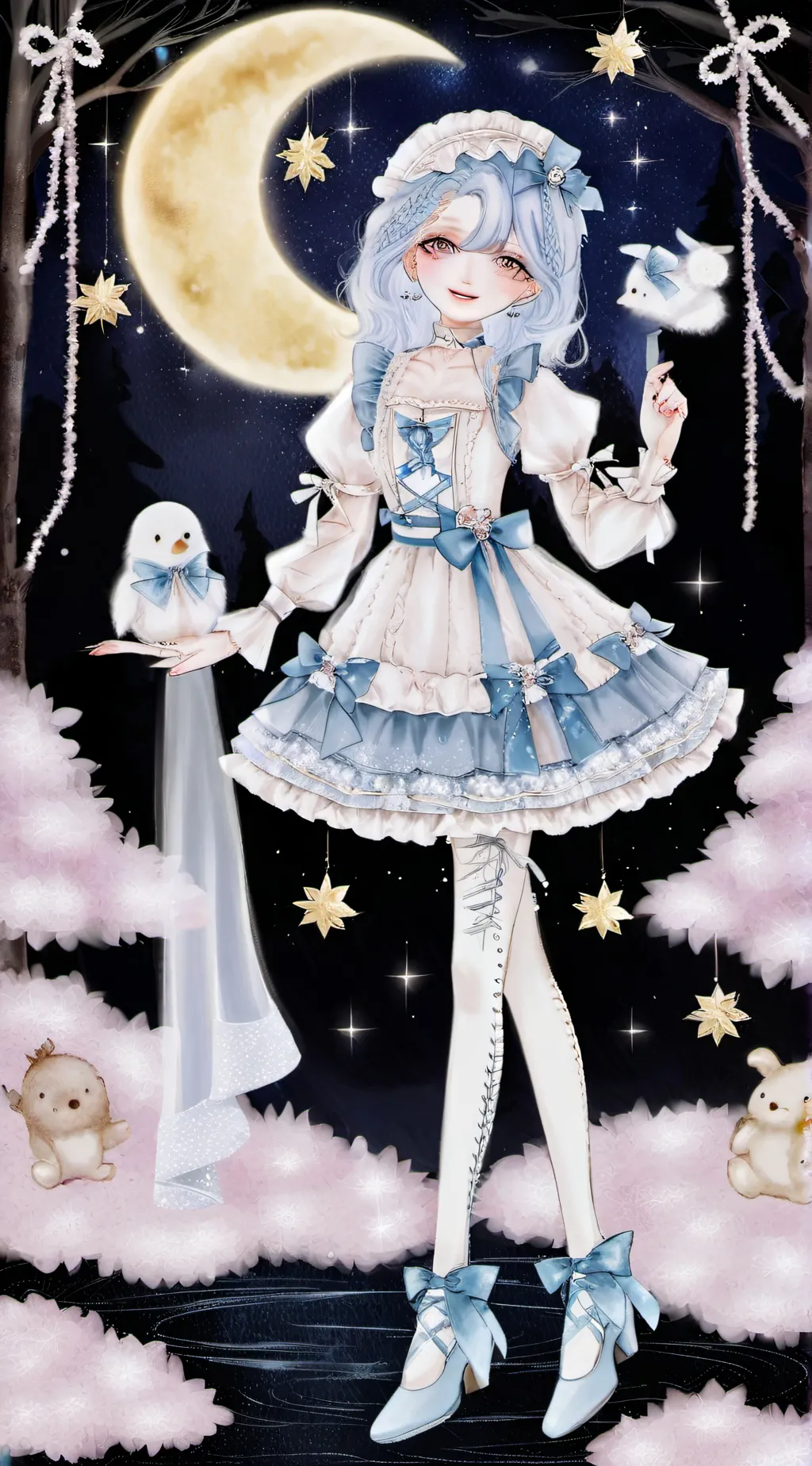 ai character: lunar  background