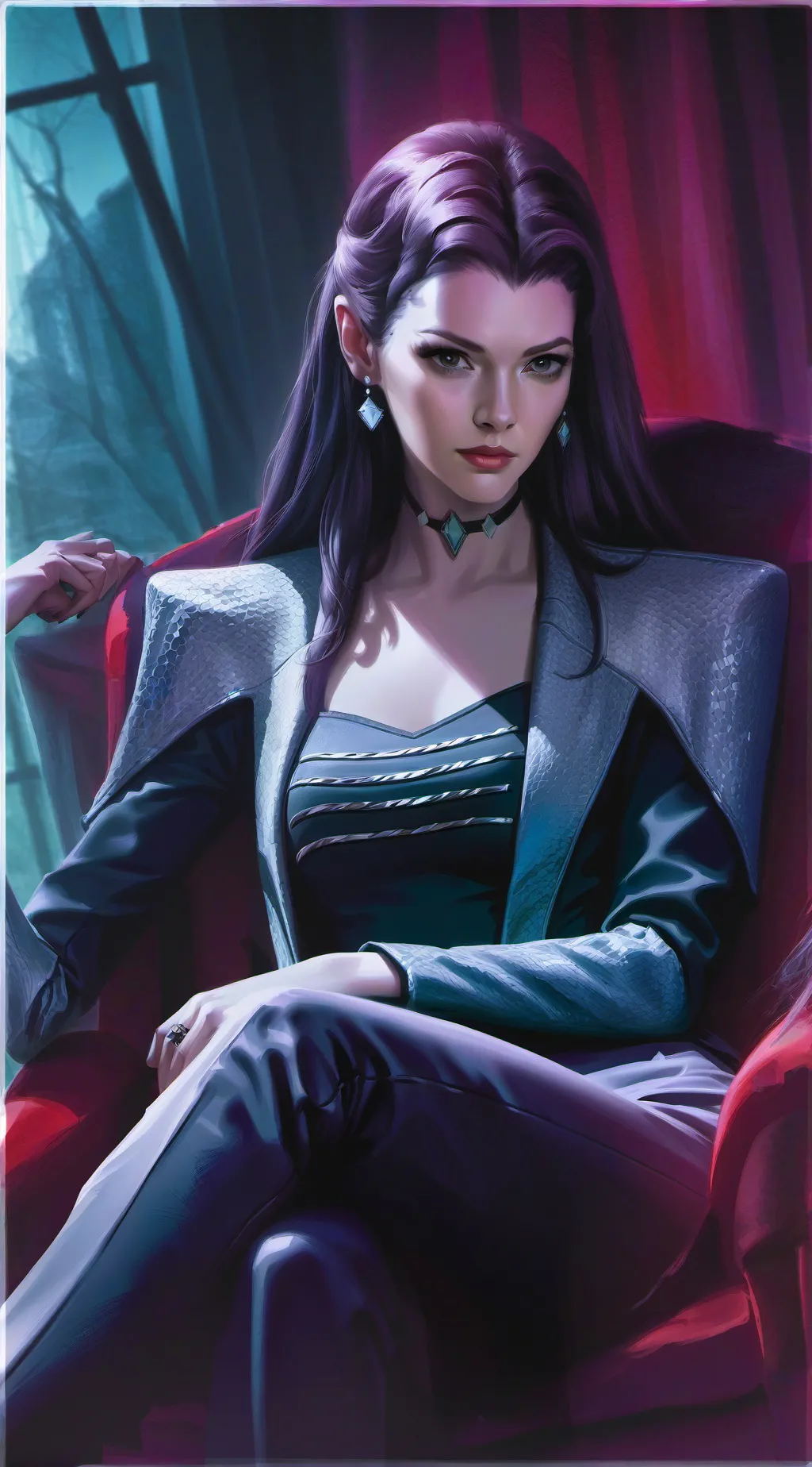 ai character: Hibiscus Nero background