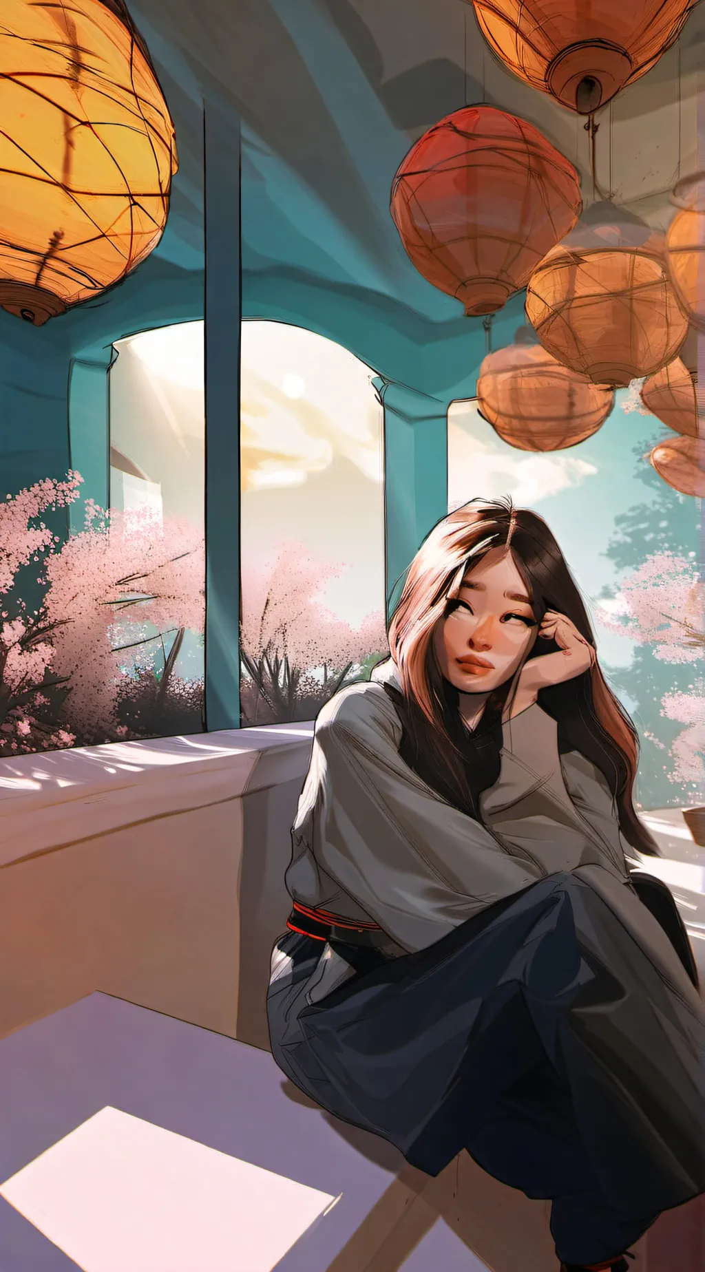 ai character: Lily background