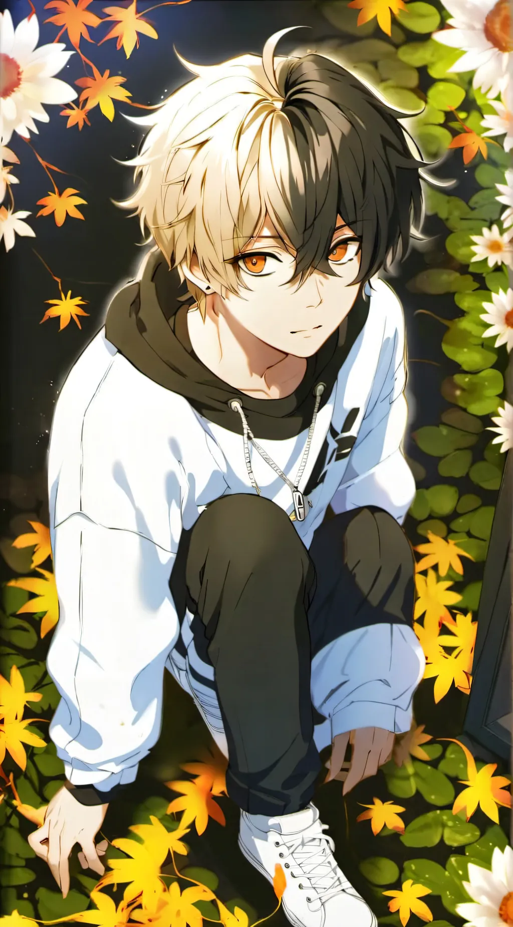 ai character: Leon  background