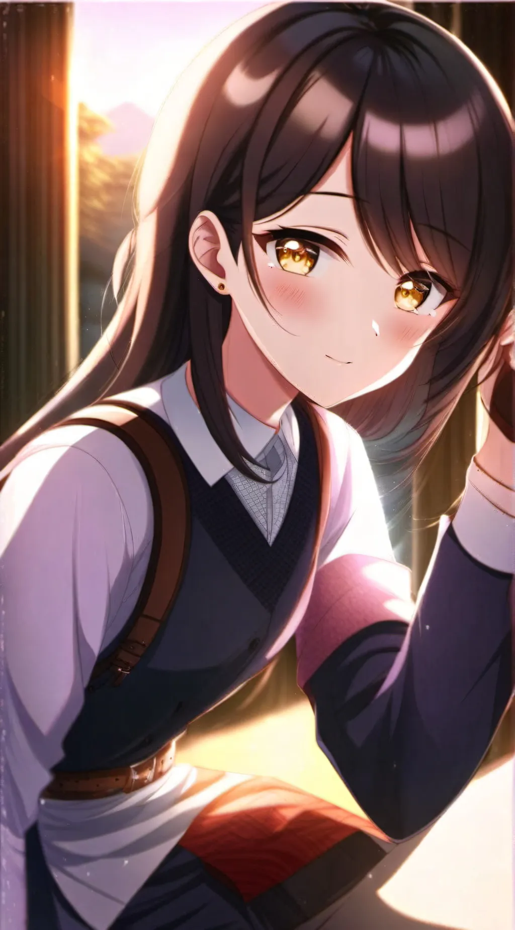 ai character: Freya.  background