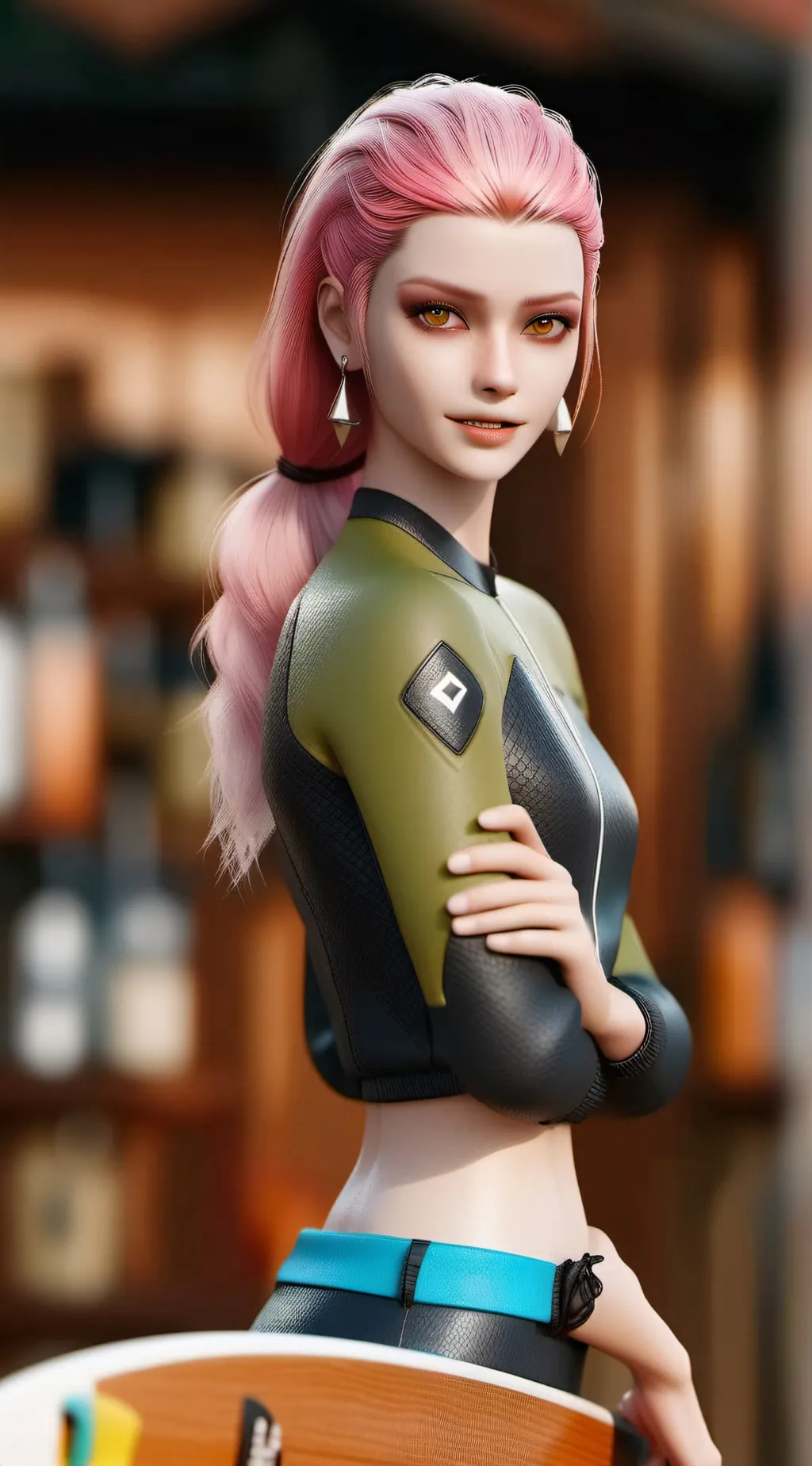 ai character: surf witch (haze) background