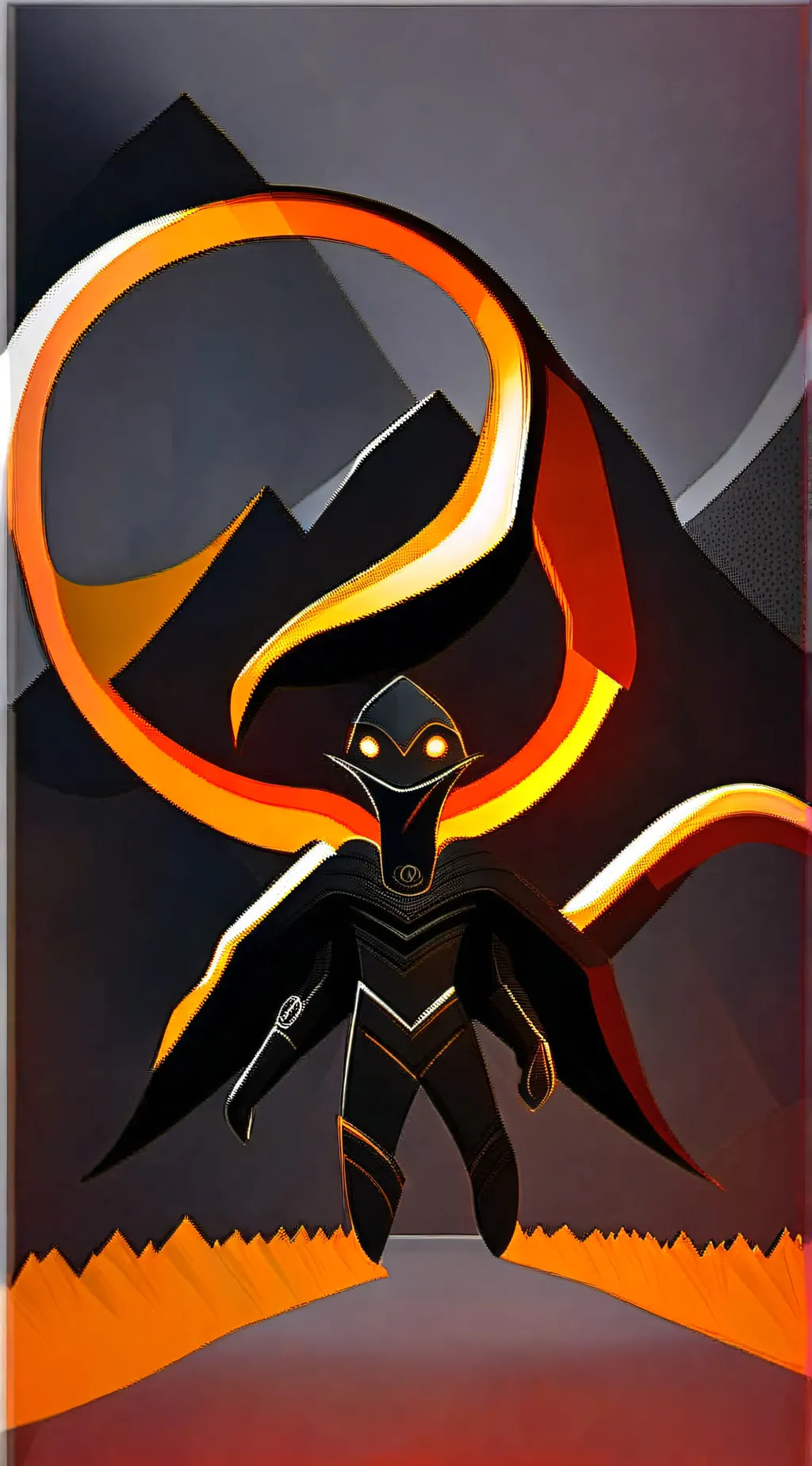 ai character: 🧡🧡😏 background