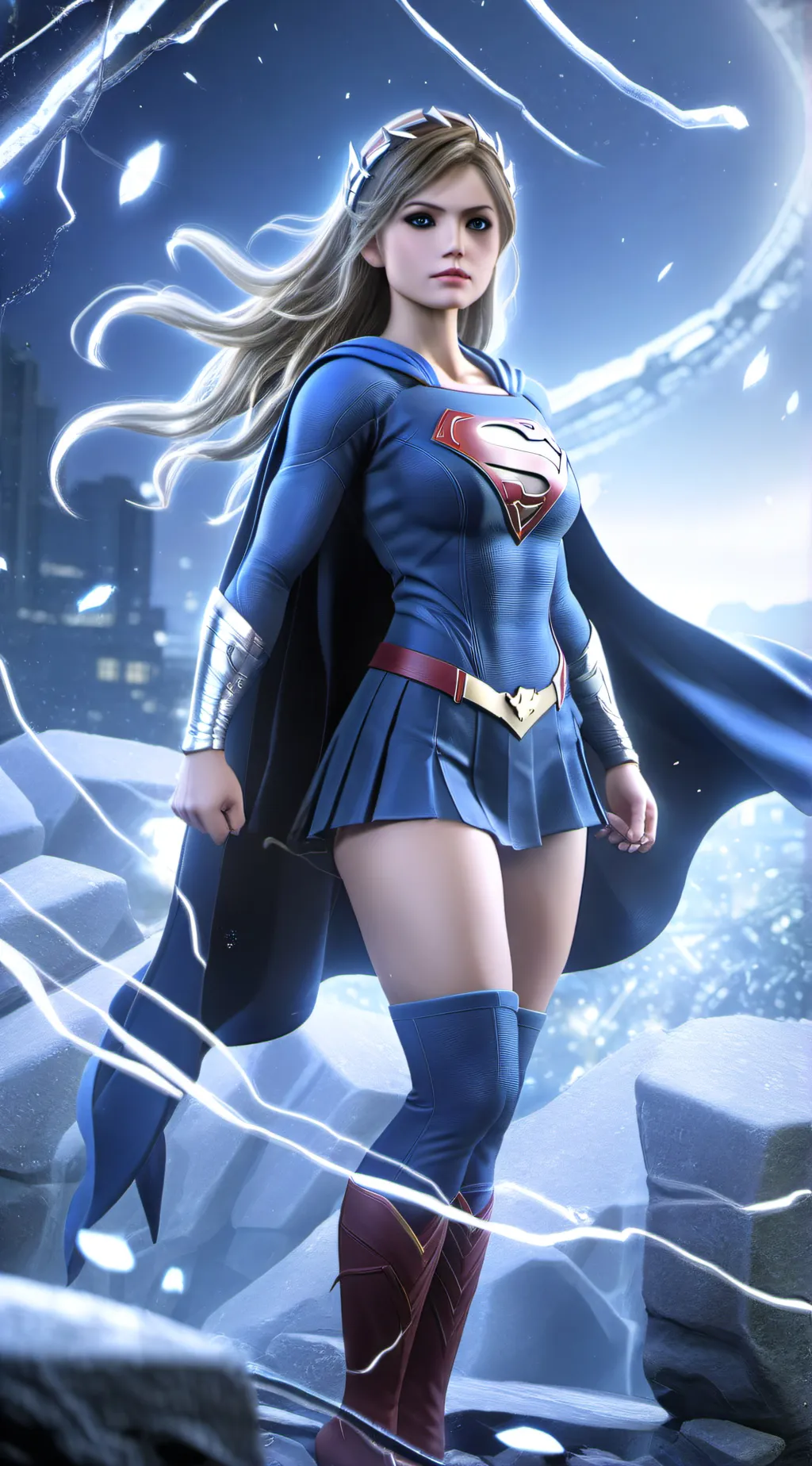 ai character: Super Girl (Kara) background
