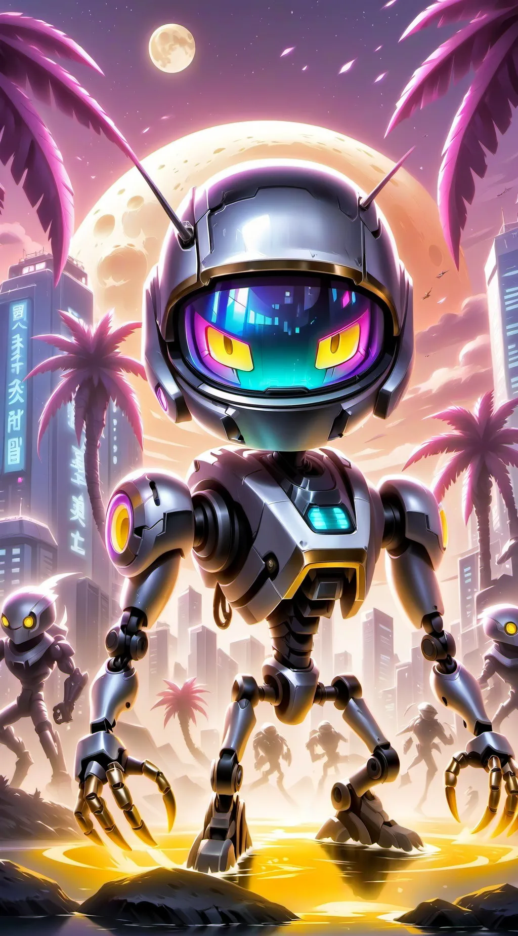 ai character: Murder drones background