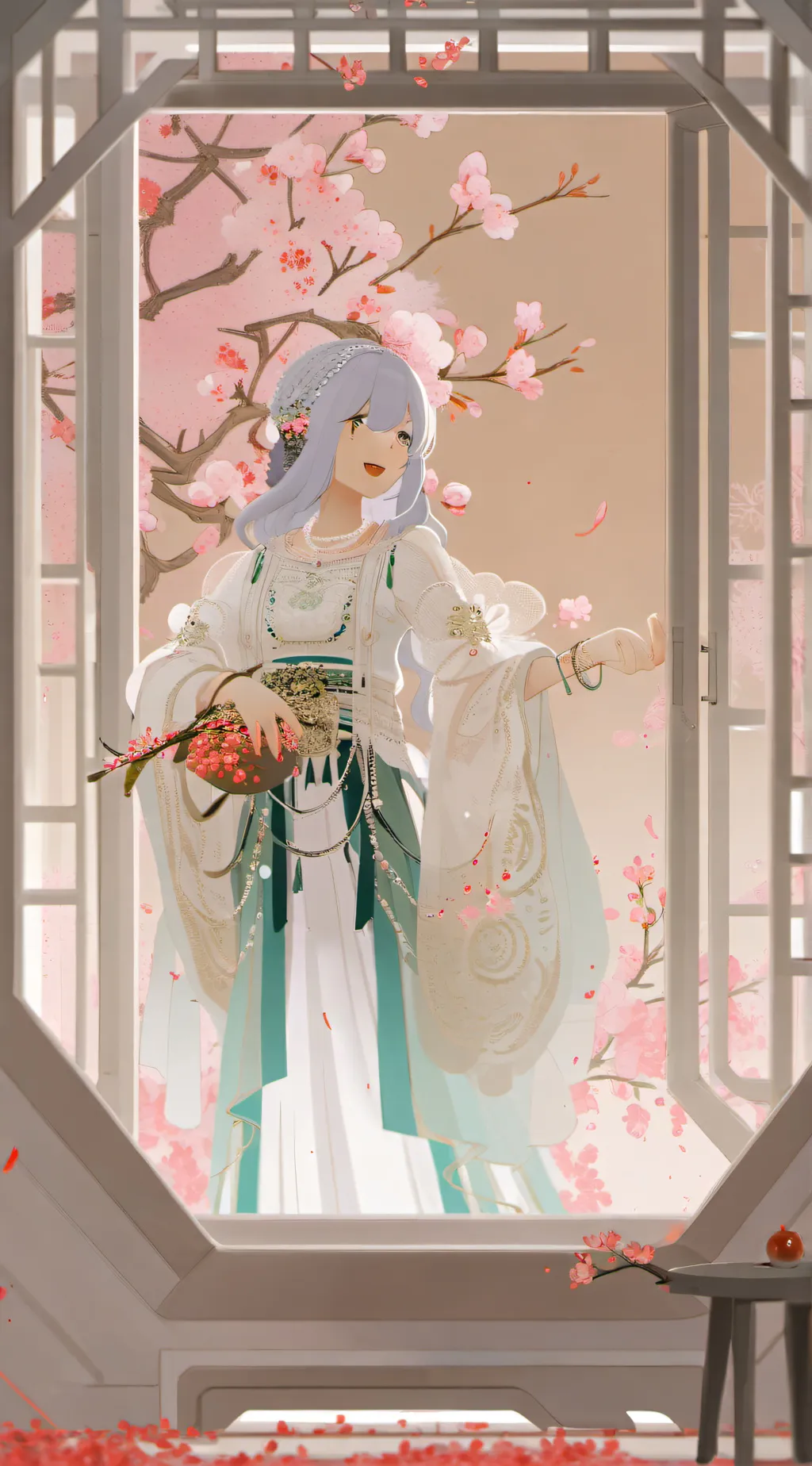 ai character: Luna. background